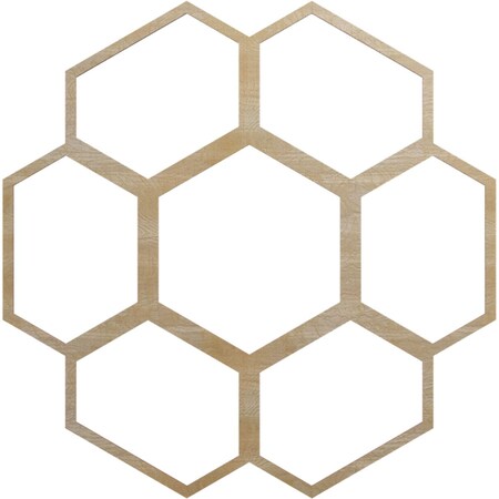 Ekena Millwork Florin Wood Fretwork Pierced Ceiling Medallion, Birch, 36"OD x 15 3/8"ID x 1/4"T CMWP36X36X0250FOBI